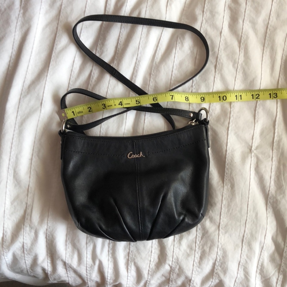 Brand new! Coach black leather small cross body